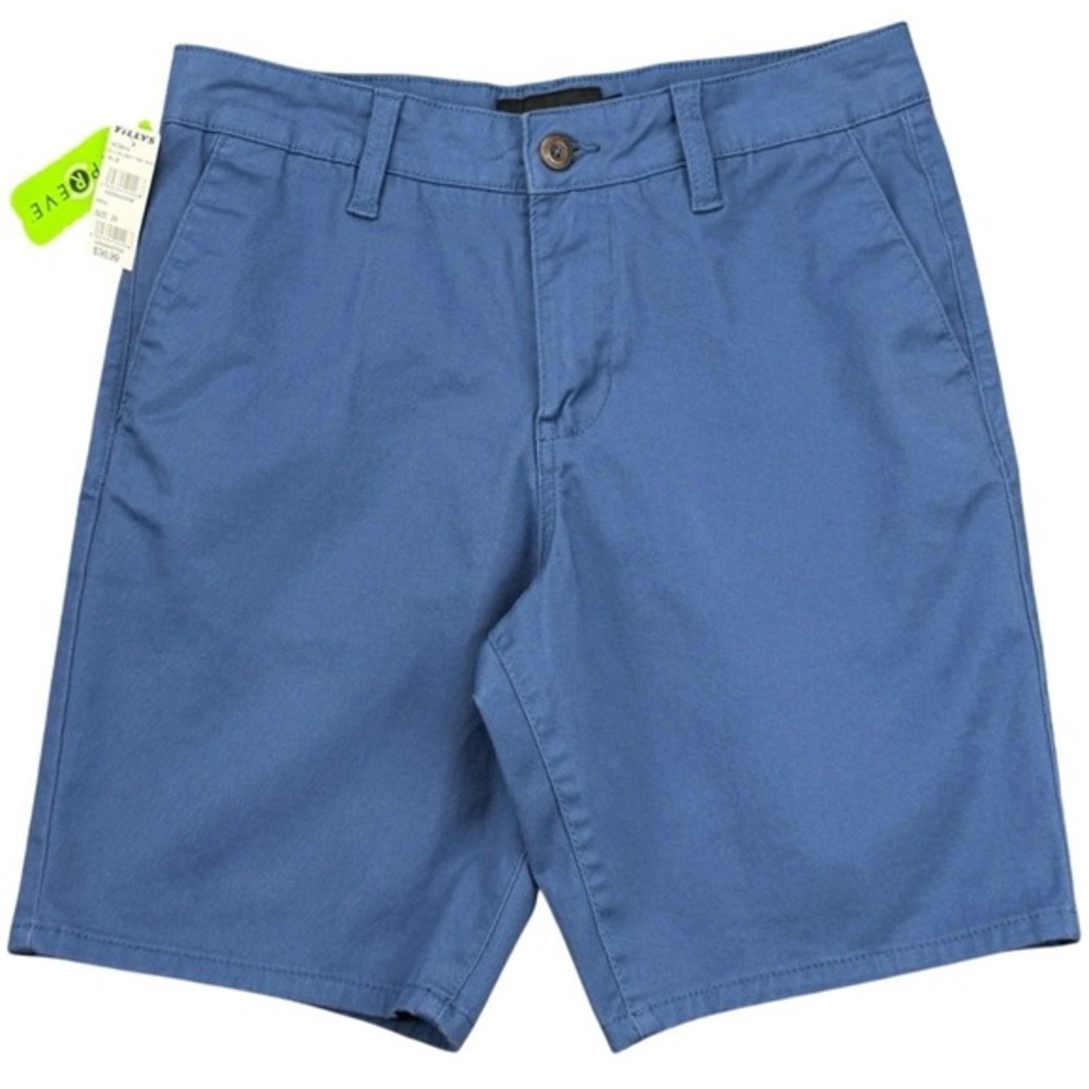 NEW RSQ Men's Size 29 Mid-Length 9" Inseam Chino Shorts Blue Cotton Blend Casual